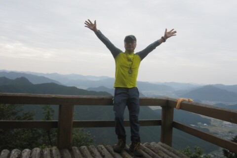 五台山の展望台にきました。南側がよく見えます。