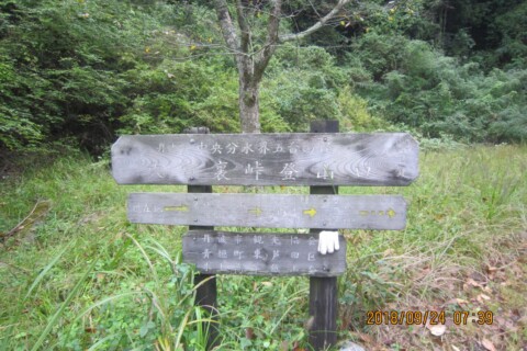 ここから登山開始します。