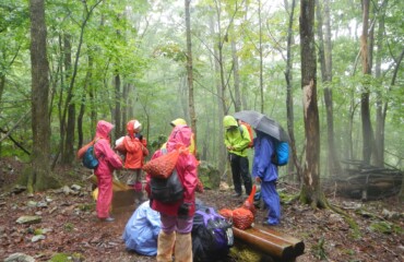 拾うのは楽しいのですが、持って帰るのがちょっと大変です。これから下山です。