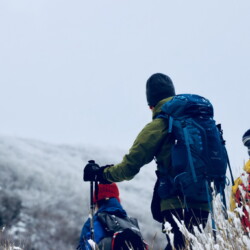 与謝野町・赤石ヶ岳方面は寒そうな曇り空・・・