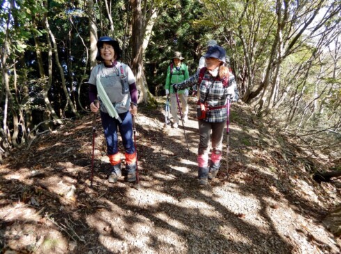 気持ちのいい尾根歩き・・・ついついおしゃべりに花が咲きます(>_<)