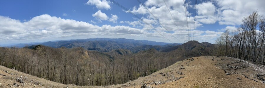 三国岳山頂からのパノラマ写真