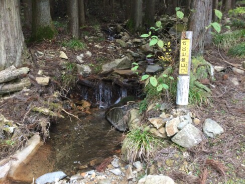 ここから登山開始