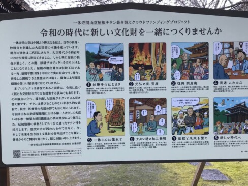 チタンで屋根をふき替えるそうな。