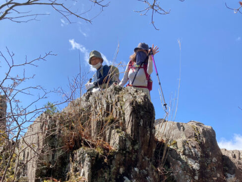 見晴らしいいよーーーと言うてます。