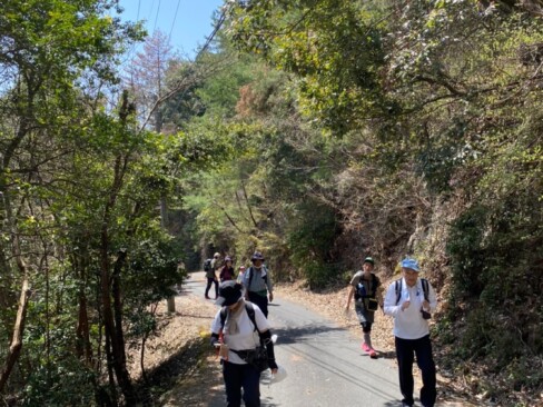 今日は舗装路を歩いていきます。