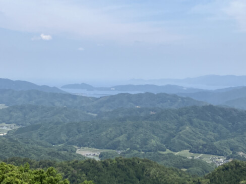 宮津湾、天橋立方面の展望です。