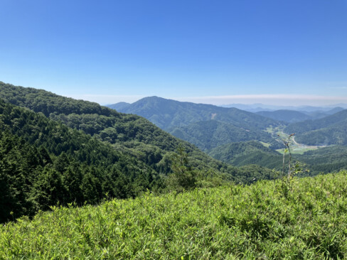 こちらは分岐から望む福知山方面の田園風景。