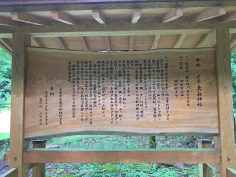 氷ノ山から移されたと書かれていますね。