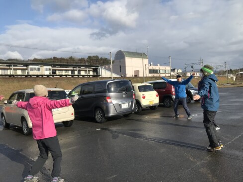 会長の号令の下、ラジオ体操!!