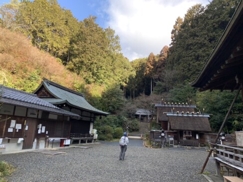 京都で最古の神社と言われている日向大神宮にお参り。今日も無事に下山できますように!