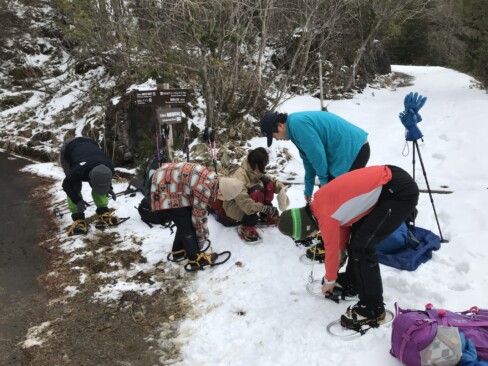 ここから、わかん装着。期待がふくらみます。