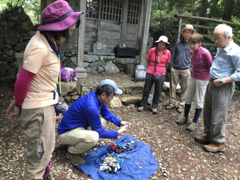 昼食の後、いざというときのための装備のお話。大切ですよね。