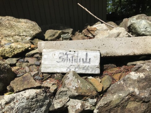 1時間40分で山頂の金峯(きんぽう)神社到着。標高664m。