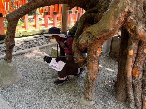 根の上がり方が半端ない!!Aさん、楽々くぐれてますねーーー。