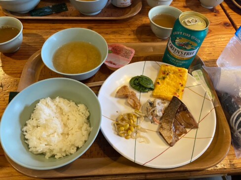 今夜の夕食。そして、ビール。