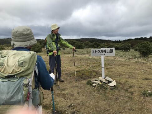 11:12フトウガ峰到着。広々としたササ原は超気持ちいい!!