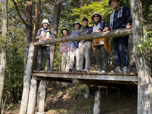 展望台のデッキにて
