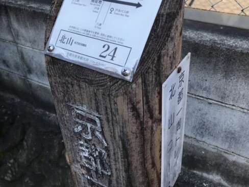 大原街道(国道367号)の西側に標識24。ここからスタート!(^^)!