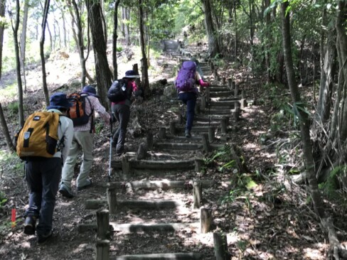 ここも長ーーーーい階段。階段の先が見えません。