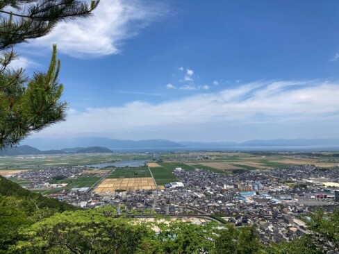 琵琶湖方面。絶景ーーーーー。