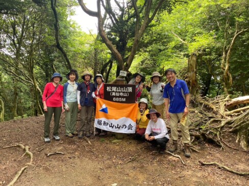 水山から42分で松尾山到着。(標高685m)