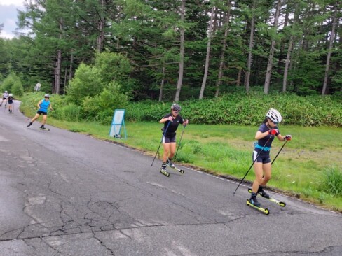 夏場はこうやってトレーニングするのですね。