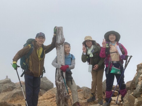 やったーーー!!剣ケ峰、制覇しました。