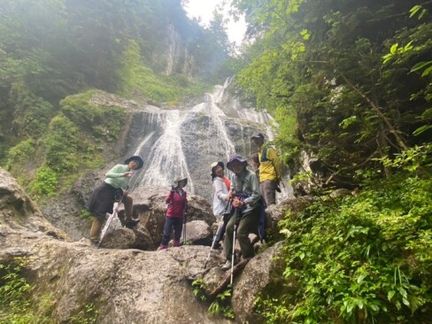 雨の後で水量も十分。