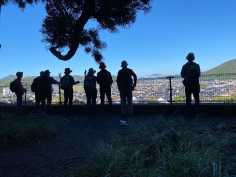 出石の街が見わたせます。それにしても、いい天気☀