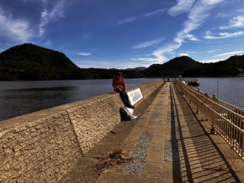日差しが暖かくて気持ちいい。2作品できました。「早いですね!」