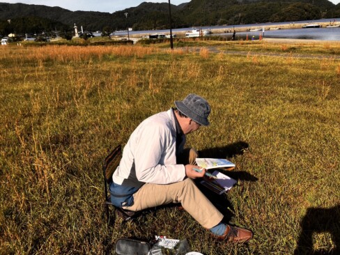 うーん、海の色合いや表情を出すのが難しい。