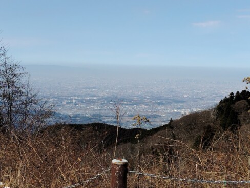 山頂広場からは、大阪平野が見渡せます。