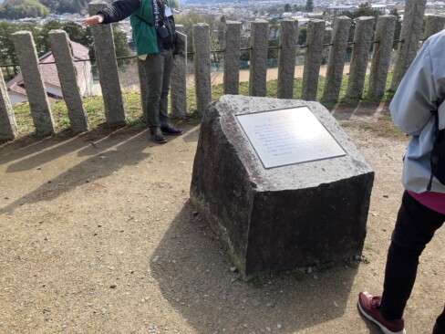 城の南東側に位置する天守台