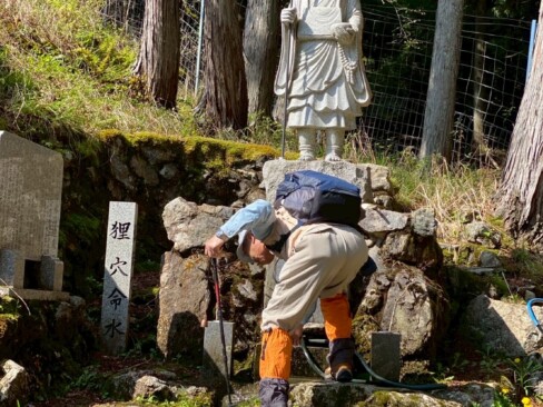 「狸穴命水」をいただいて、パワーアップ!!