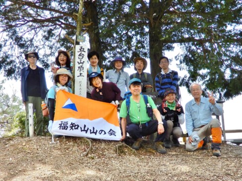 本日1座目「五台山」で、一回目の記念撮影✌