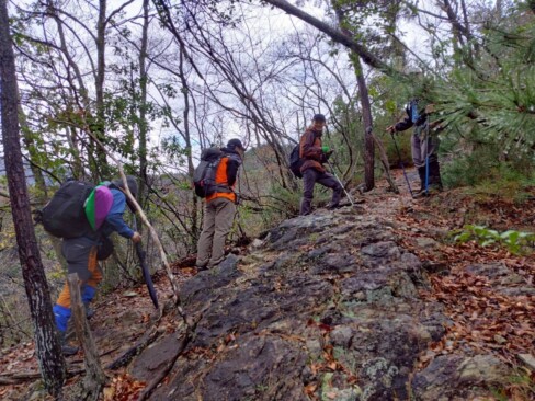 ツツジ尾根って、なかなか急じゃないですか。
