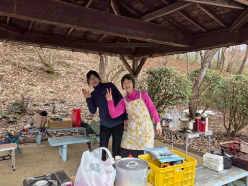 お汁粉やぜんざいの準備をしてくれました。感謝感謝♡