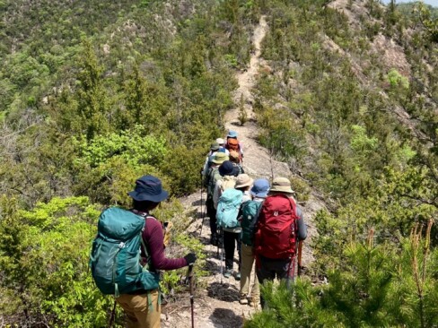 この道を歩くんだあ。やる気出ますね!!