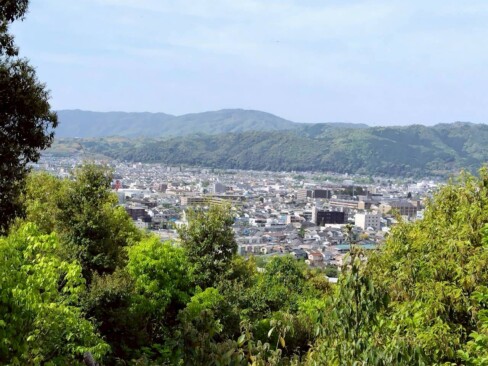 三の丘から京都市内を遠望
