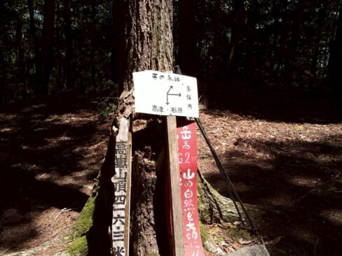 高嶽山頂に到着。標高416.3m