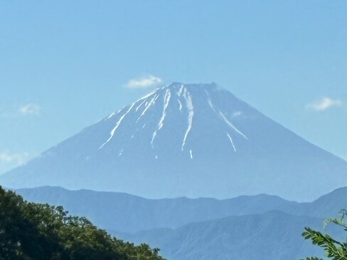 富士山くっきりとが見えたあーーー感激♬